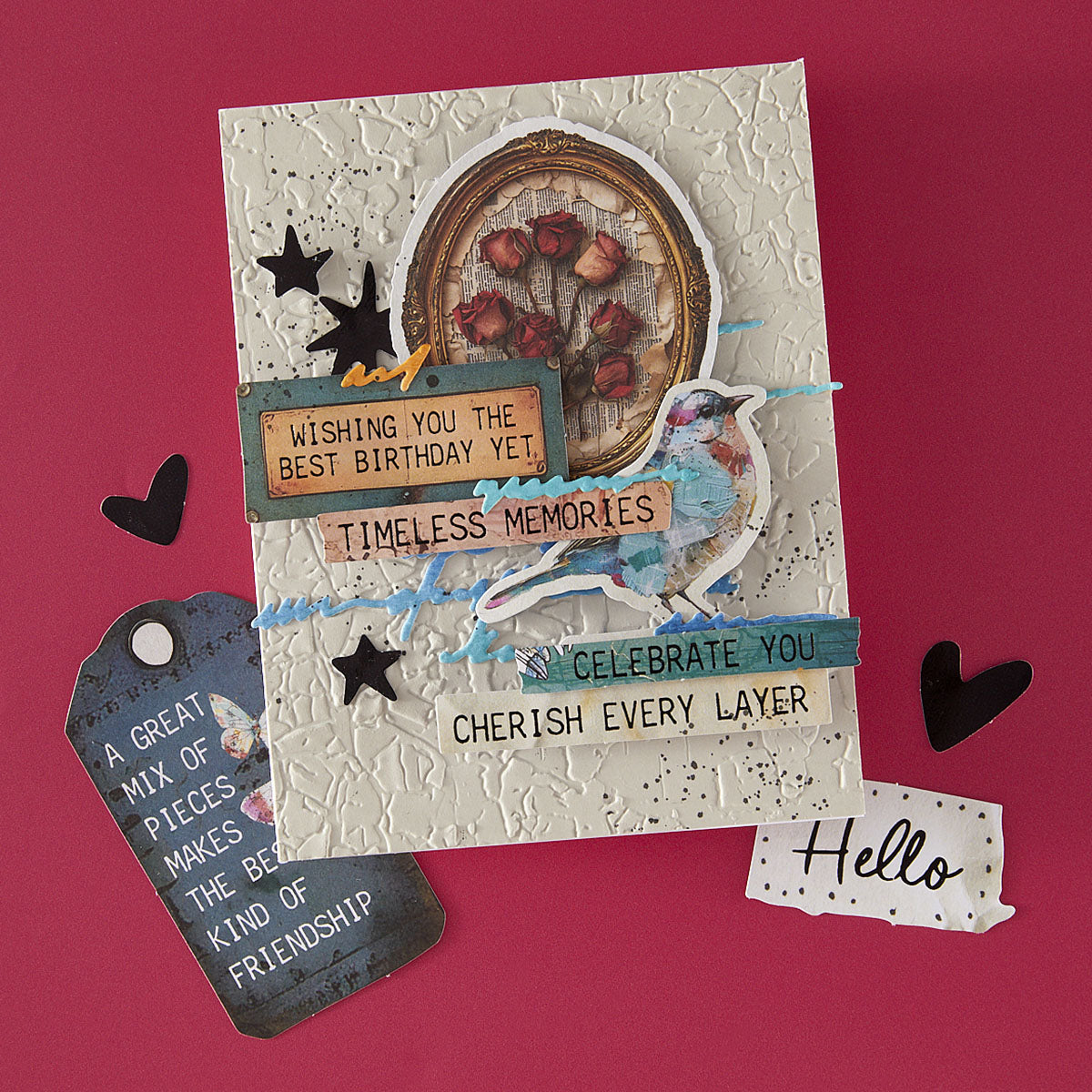 Spellbinders - Beautifully Imperfect Die Cut Sentiments - 110 pc
