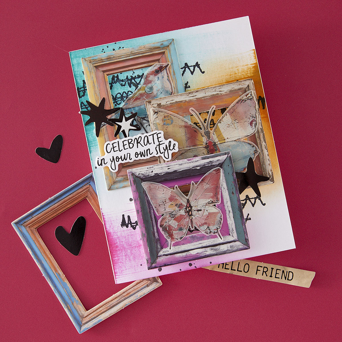 Spellbinders - Beautifully Imperfect Chipboard Frames - 6 pc
