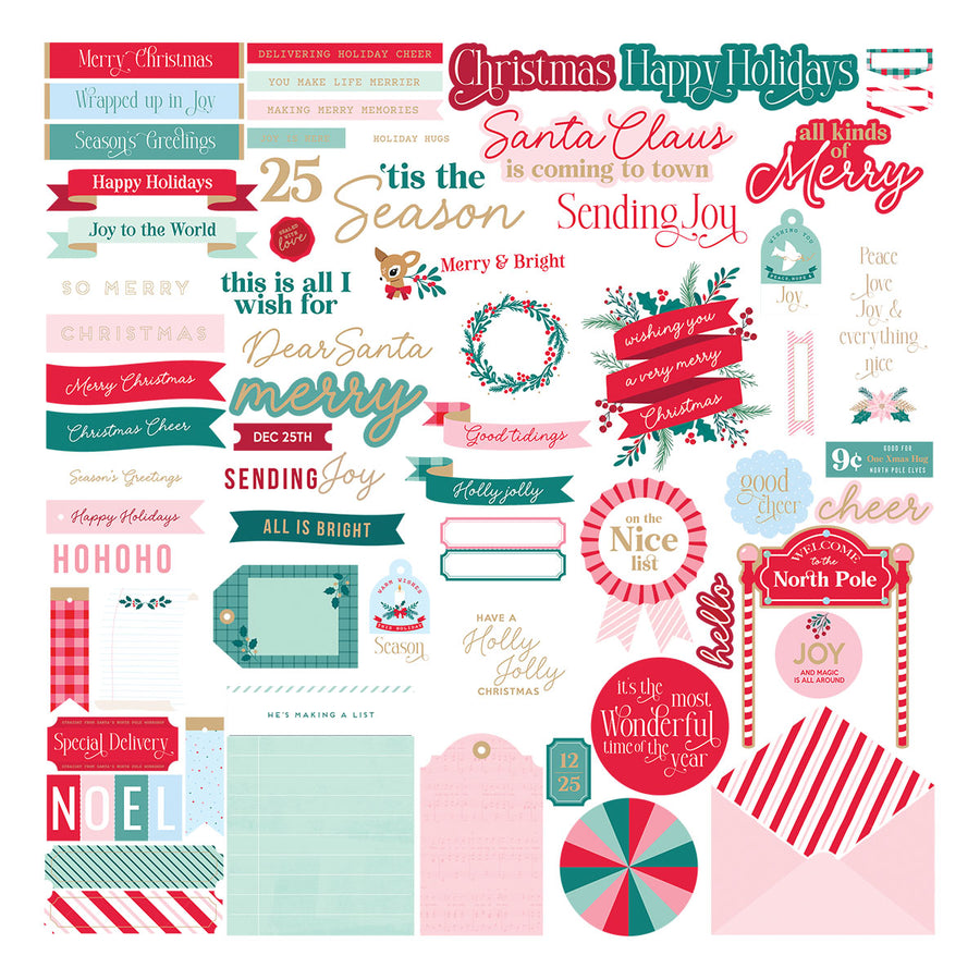 Spellbinders - Dear Santa Die Cut Sentiments