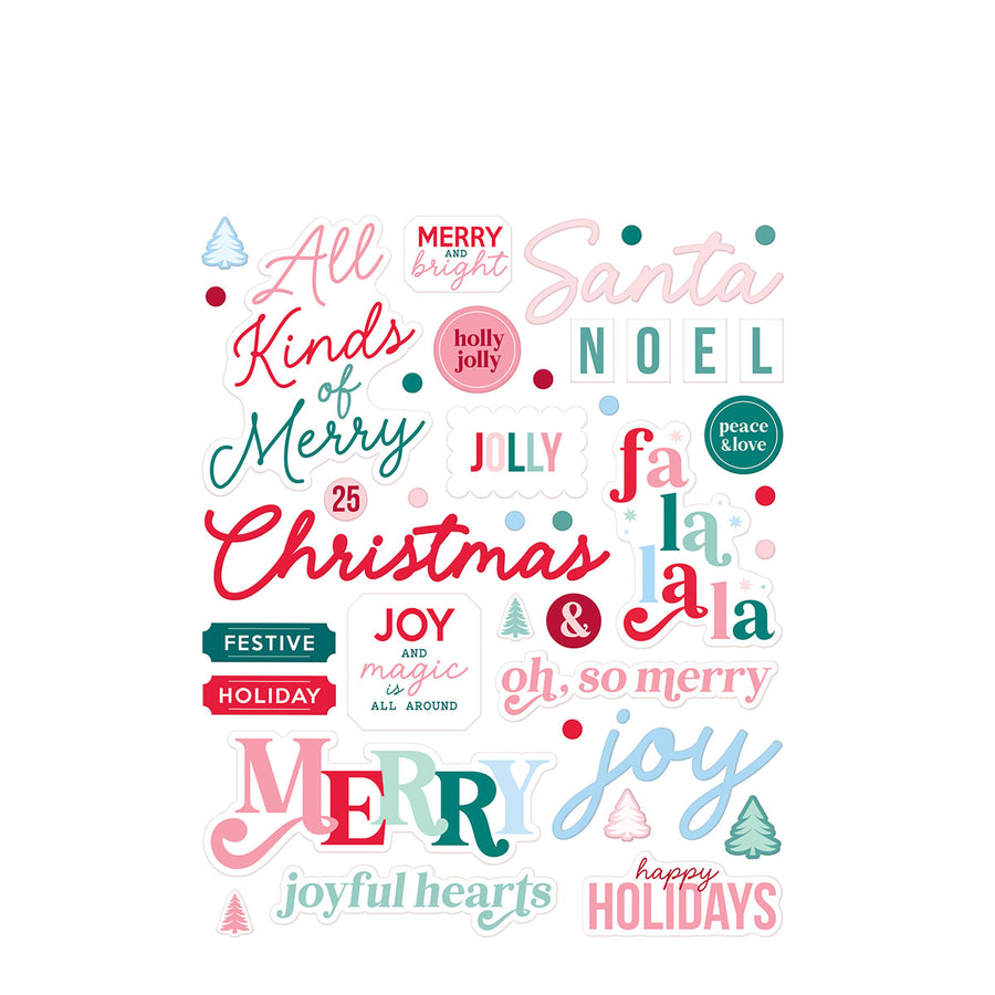Spellbinders - Dear Santa Puffy Stickers