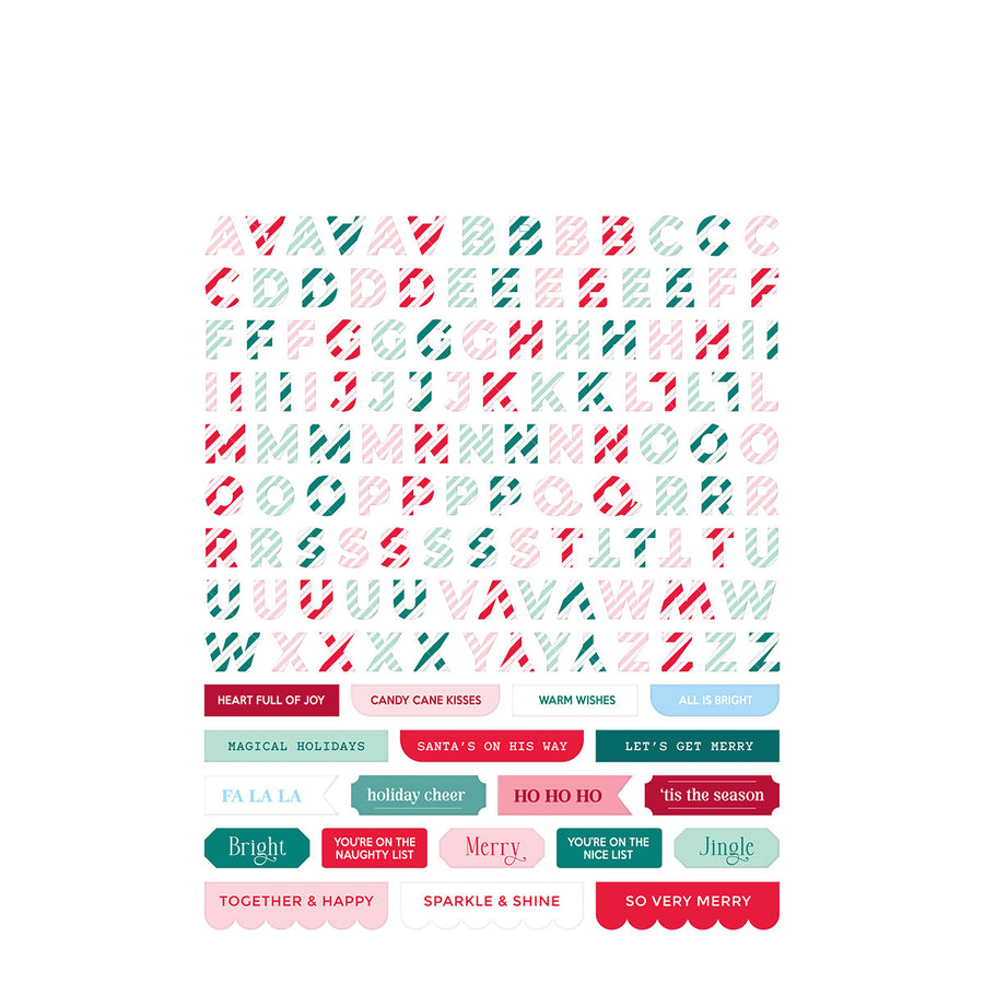 Spellbinders - Dear Santa Puffy Stickers
