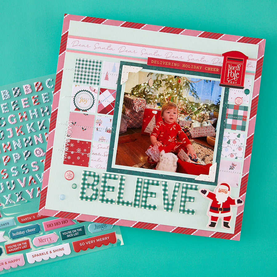 Spellbinders - Dear Santa Puffy Stickers