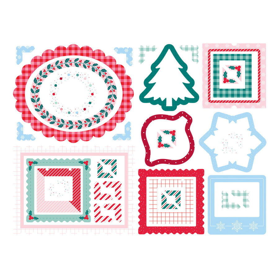 Spellbinders - Dear Santa Chipboard Frames  & Corners