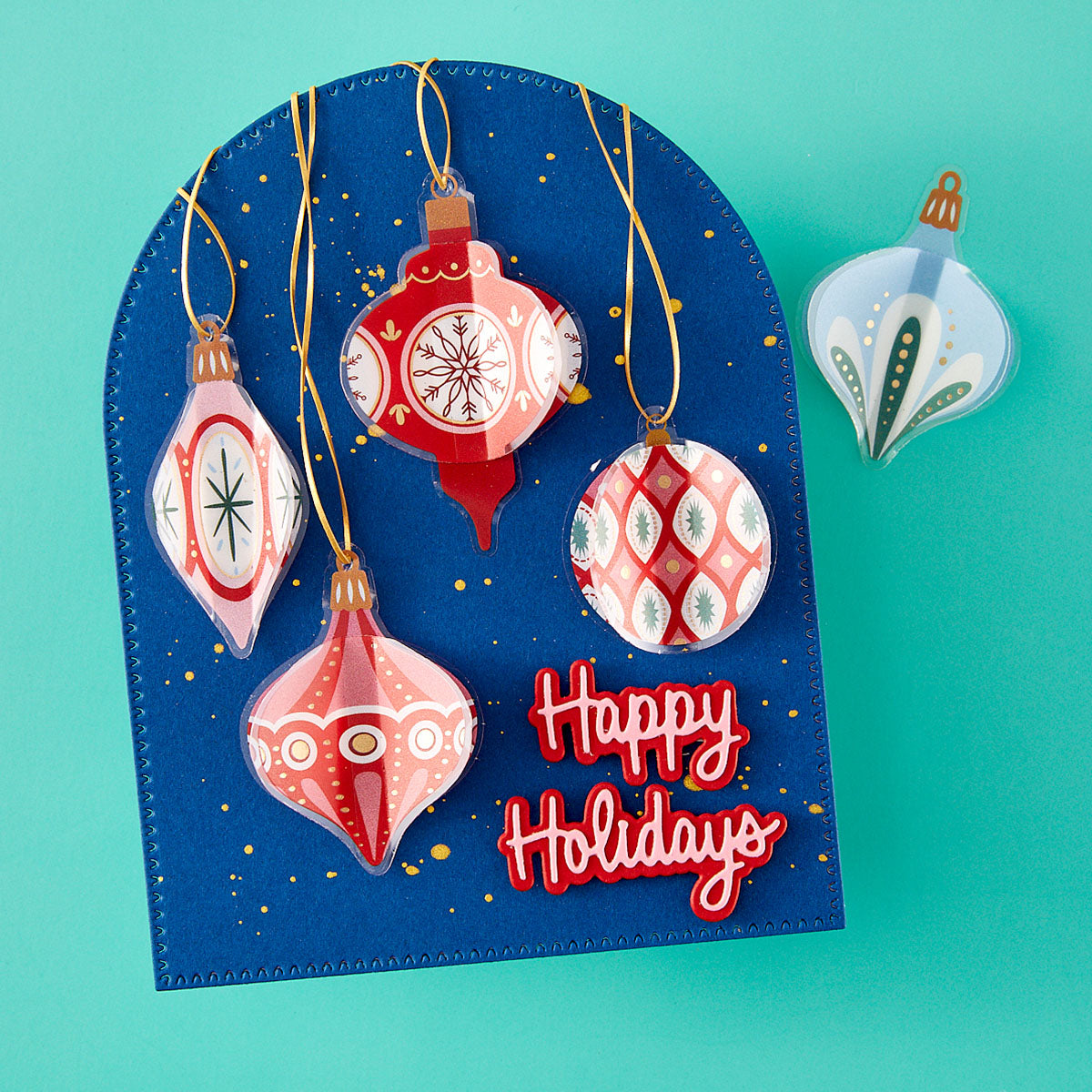 Spellbinders - Dear Santa Ornaments Dimensional Stickers
