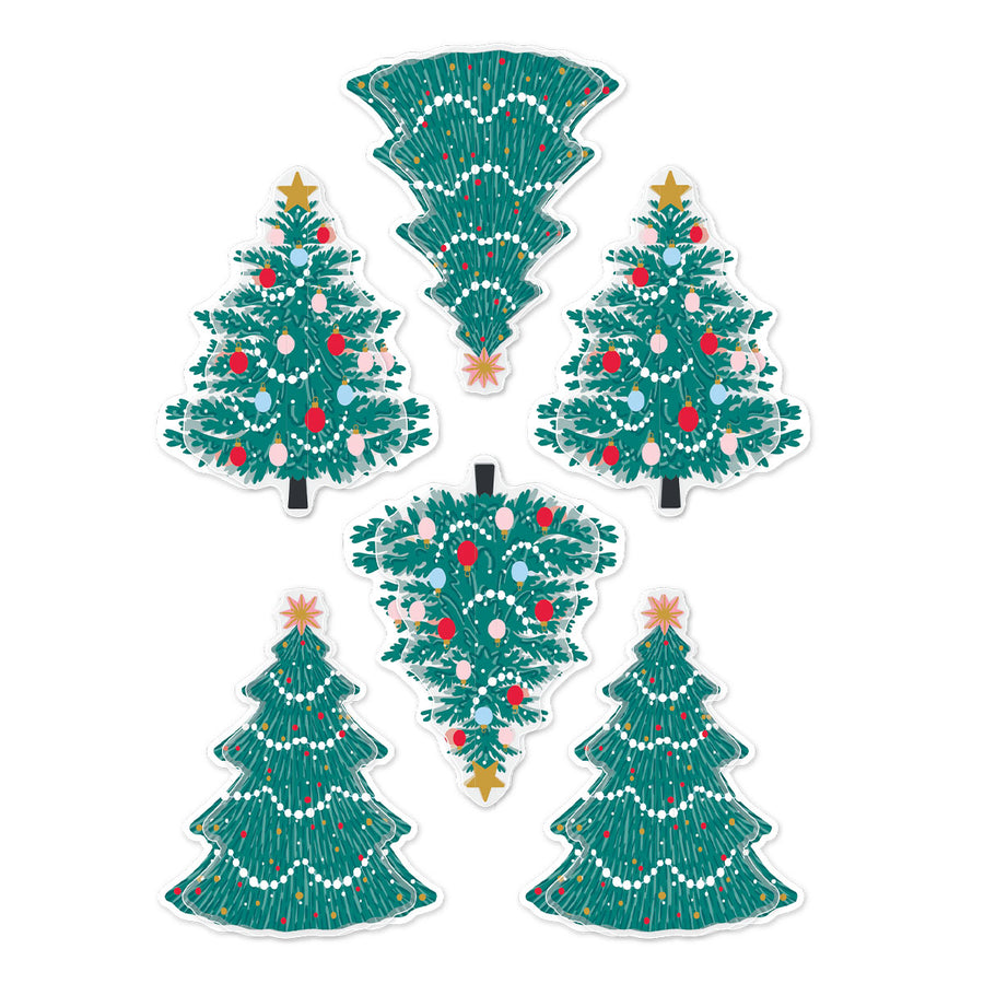 Spellbinders - Dear Santa Christmas Trees Dimensional Stickers