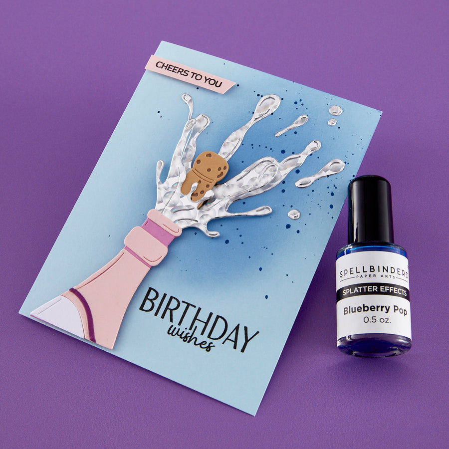 Spellbinders - Blueberry Pop Splatter Effects
