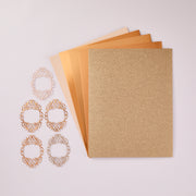 Spellbinders - Rose Gold Assortment Treasured Cardstock  8 1/2" x 11 -15 Pack