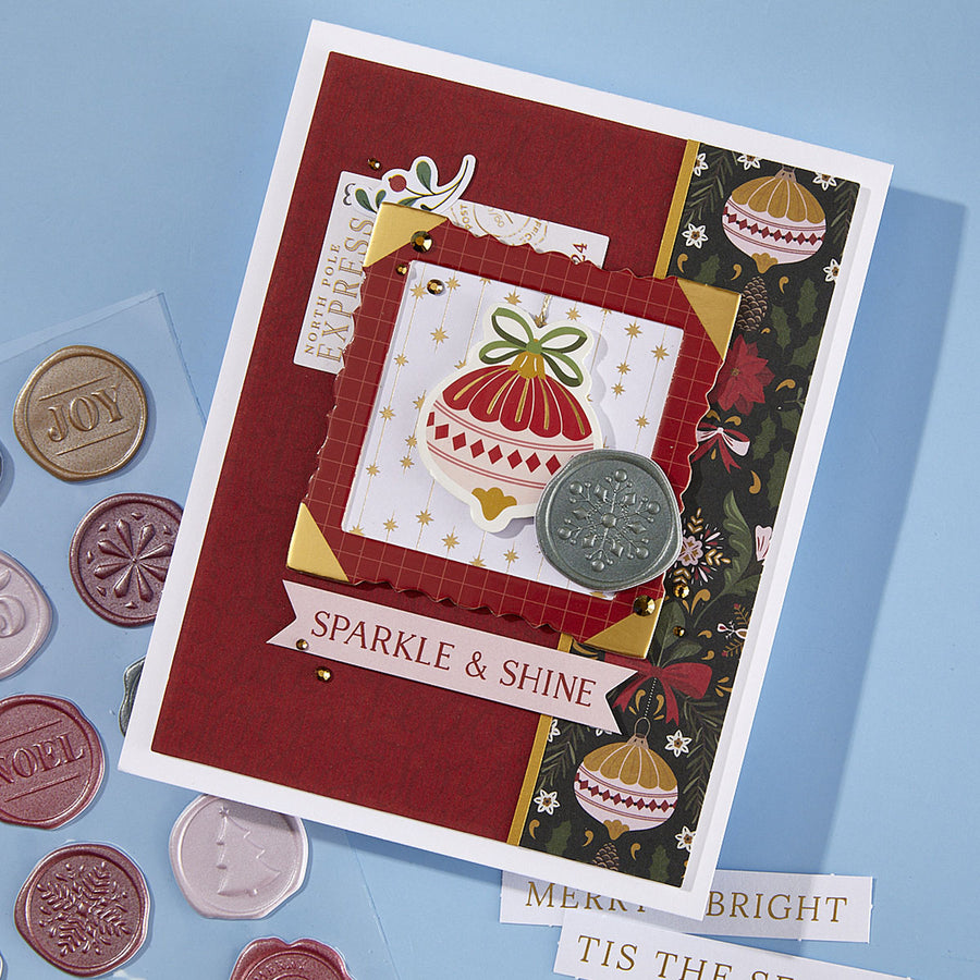 Spellbinders - Merry Moments Paper Pad from the Merry Moments Collection