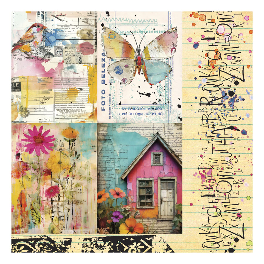 Spellbinders - Beautifully Imperfect 6 x 6" Printed Paper