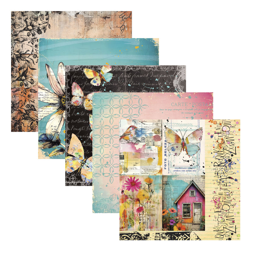 Spellbinders - Beautifully Imperfect 6 x 6" Printed Paper
