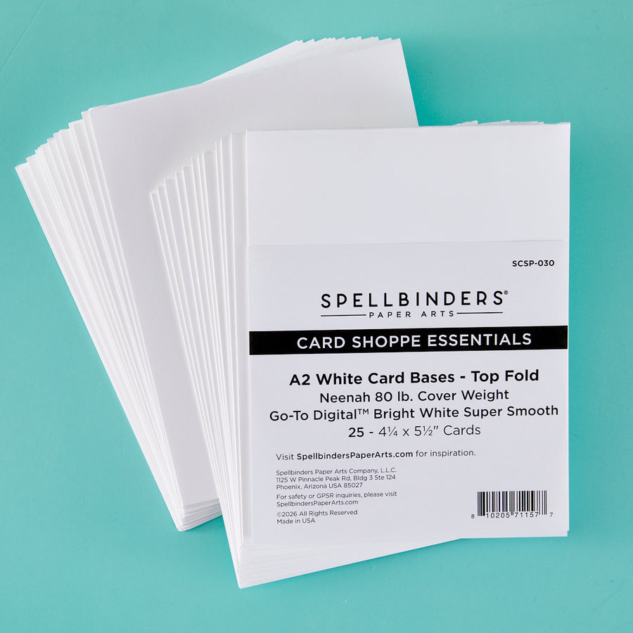 Spellbinders - A2 Top Fold Card Bases - 25 pack