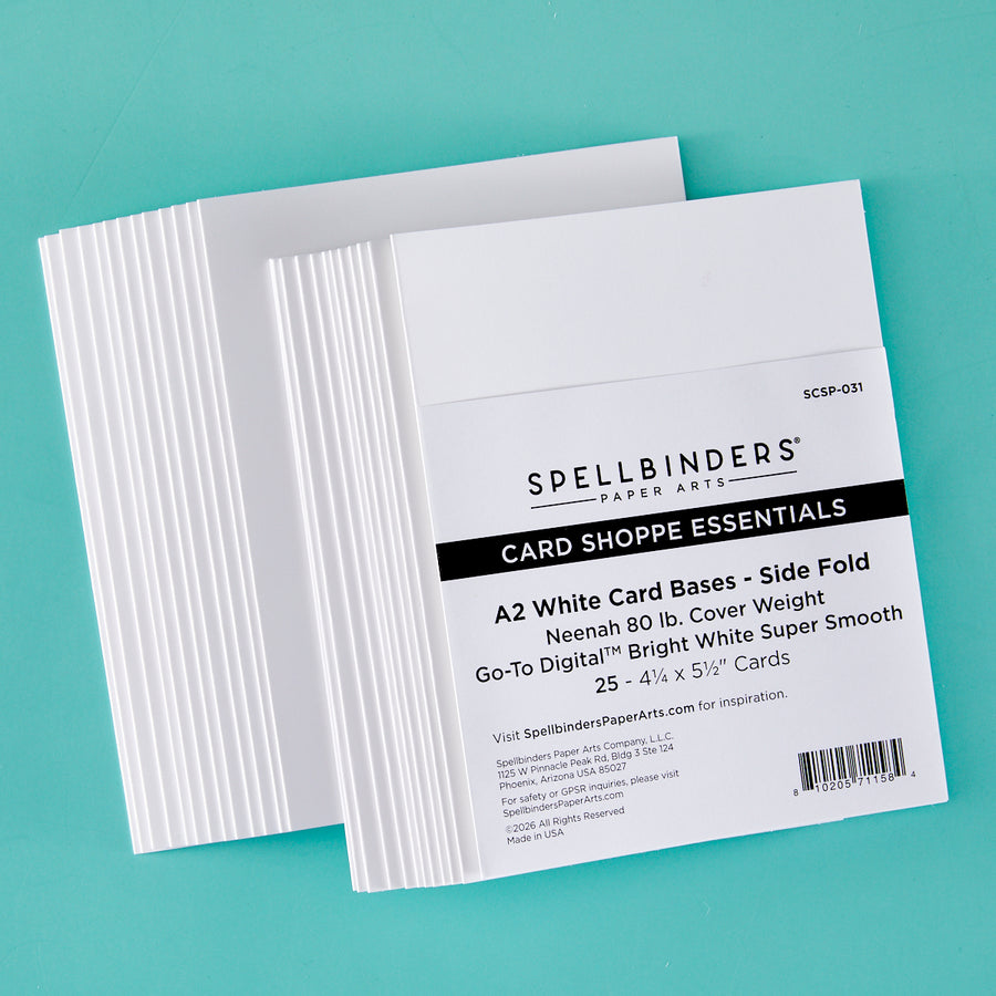 Spellbinders - A2 Side Fold Card Bases - 25 pack