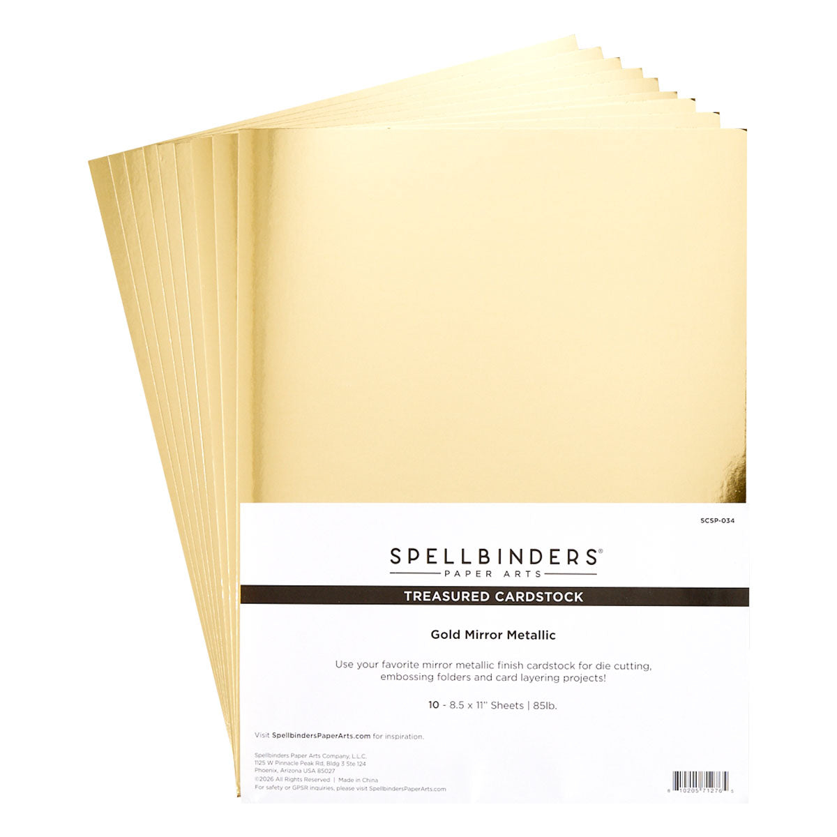 Spellbinders - Gold Mirror Metallic Treasured Cardstock