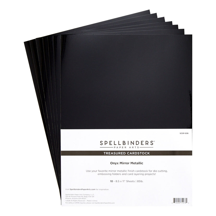 Spellbinders - Onyx Mirror Metallic Treasured Cardstock