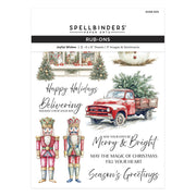 Spellbinders - Joyful Wishes Rub-On Sheets from the Simply Made Collection