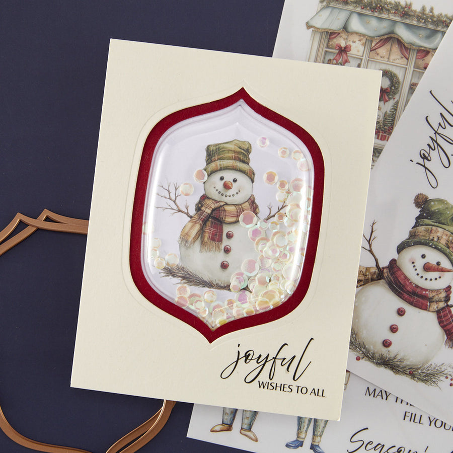 Spellbinders - Joyful Wishes Rub-On Sheets from the Simply Made Collection