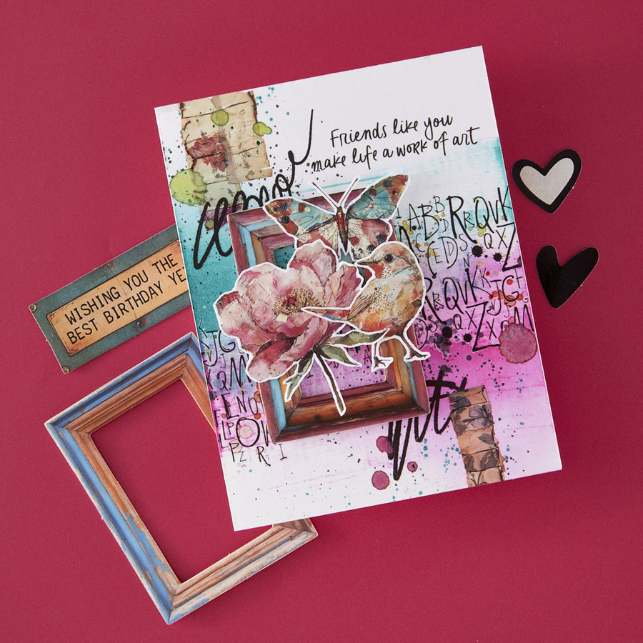 Spellbinders - Beautifully Imperfect Rub Ons from the Beautifully Imperfect Collection
