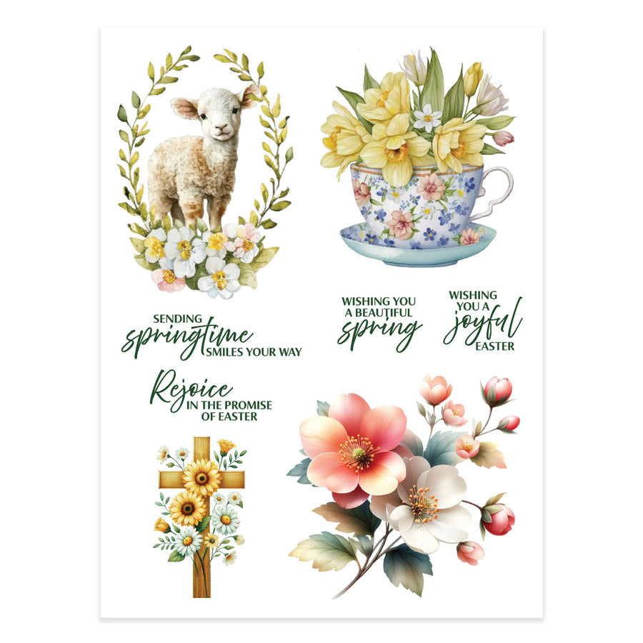 Spellbinders - Spring Blessings Rub-On Sheets