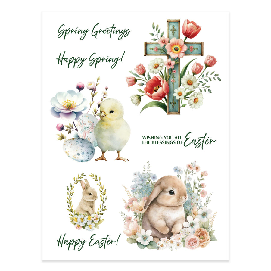 Spellbinders - Spring Blessings Rub-On Sheets
