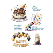 Spellbinders Birthday Cheer Rub-Ons