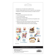 Spellbinders Birthday Cheer Rub-Ons back cover