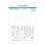 Spellbinders - Propagation Garden Sentiments Stamp & Die Cutting Set from the Propagation Garden Collection by Annie Williams