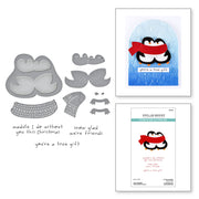 Spellbinders - Cozy Waddles Clear Stamp & Die Set from the Merry Mischief Collection