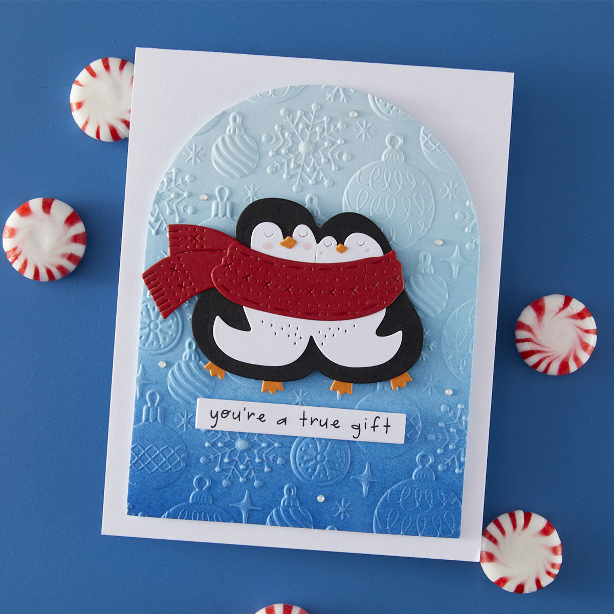 Spellbinders - Cozy Waddles Clear Stamp & Die Set from the Merry Mischief Collection