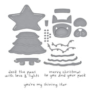 Spellbinders - Deck the Paws Clear Stamp & Die Set from the Merry Mischief Collection