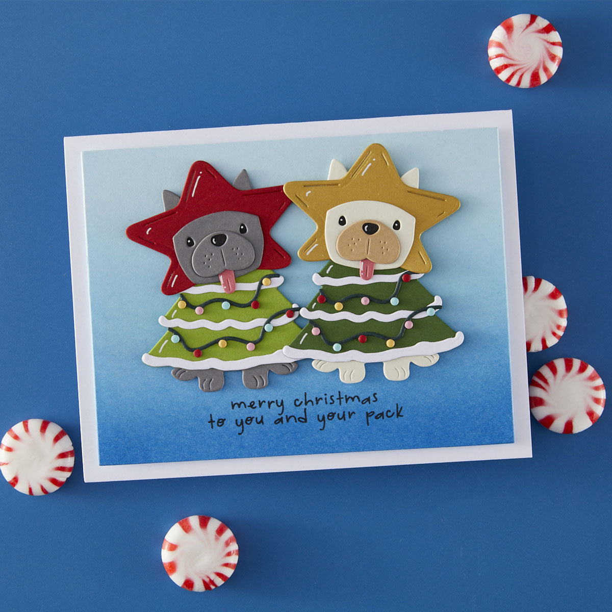 Spellbinders - Deck the Paws Clear Stamp & Die Set from the Merry Mischief Collection