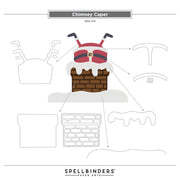 Spellbinders - Chimney Caper Clear Stamp & Die Set from the Merry Mischief Collection