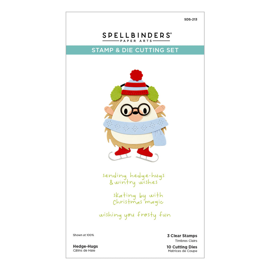 Spellbinders - Hedge-Hugs Clear Stamp & Die Set from the Merry Mischief Collection