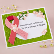 Spellbinders - Awareness Ribbon and Sentiments Stamp & Die Set by Sheri Ballantyne