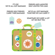 Spellbinders - Retro Suitcase and Sentiments Stamp & Die Set by Sheri Ballantyne