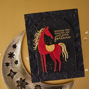 Spellbinders - Good Fortune Horse Etched Dies