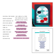 Spellbinders - Well Played Sentiments Clear Stamp & Die Set