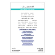 Spellbinders - Well Played Sentiments Clear Stamp & Die Set