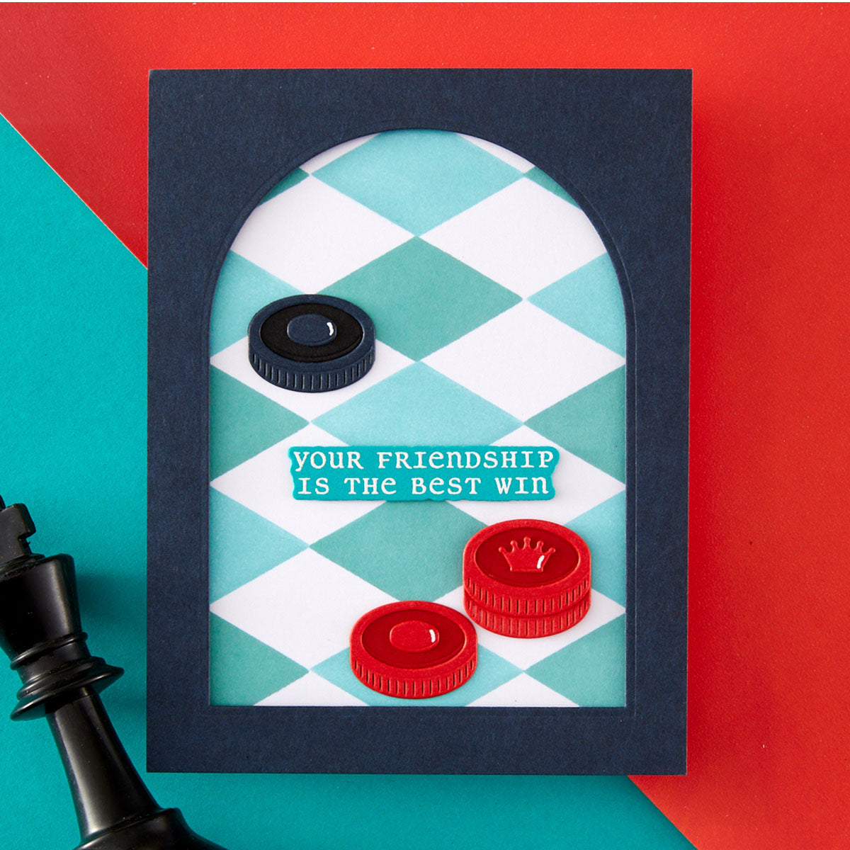 Spellbinders - Well Played Sentiments Clear Stamp & Die Set