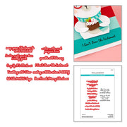 Spellbinders Spectacular Holiday Sentiments Stamp & Die Set