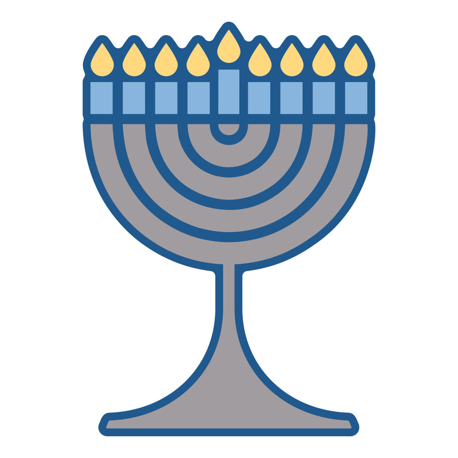 Spellbinders - Menorah Lights Stamp & Die Set