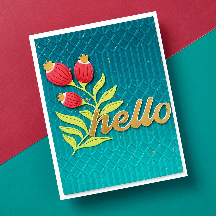 Spellbinders - Columns Embossing Folder from the Fresh Picked Collection