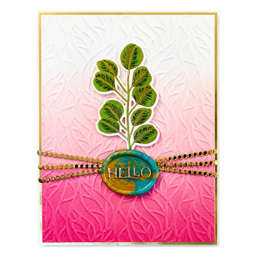 Helix Embossing Pattern Spellbinders - Leafy Helix Embossing Folder from the Propagation Garde ...