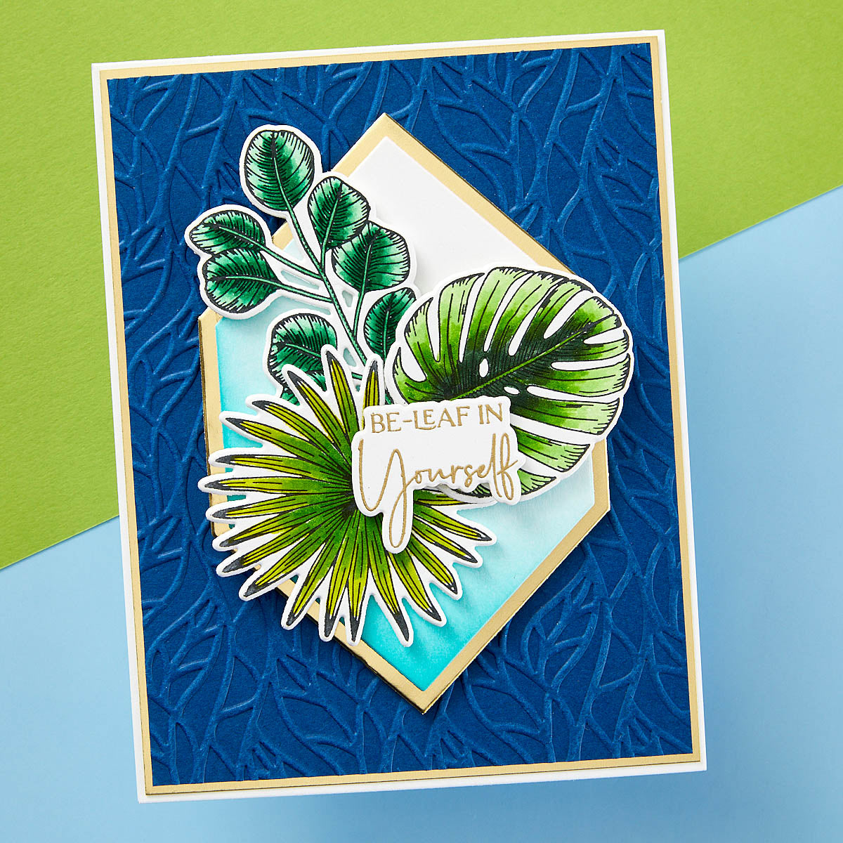 Spellbinders - Leafy Helix Embossing Folder from the Propagation Garden Collection by Annie Williams