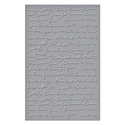 Spellbinders - Scribbled Letter Embossing Folder from the Collaged Birds Collection by Dina Wakley