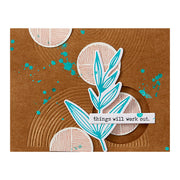 Spellbinders - Lined Circles Embossing Folder from the Modern Botanicals Collection by Dina Wakley