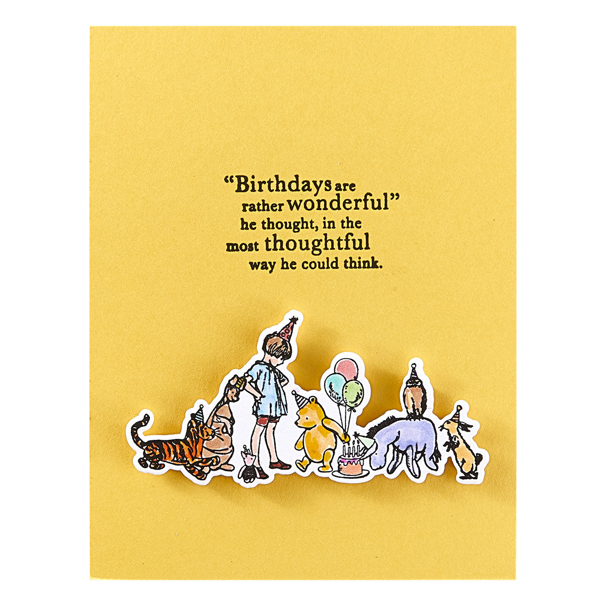 Spellbinders - Woo Hoo! Clear Stamps & Dies Bundle from the Say Cheese Classic Pooh Birthday Collection by Simple Stories