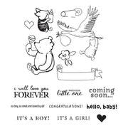 Spellbinders - Hello Baby Stamp with Simple Stories