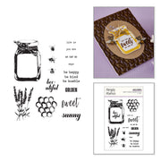 Spellbinders - Simple Vintage Lavender Fields Stamp & Die Bundle with Simple Stories