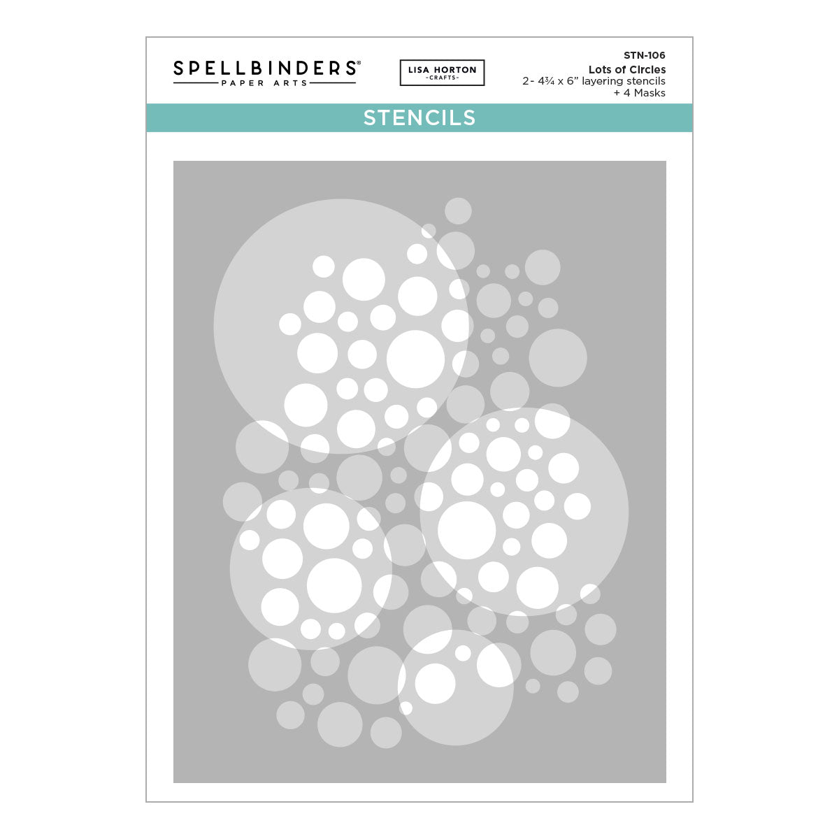 Spellbinders - Lots of Circles Stencils from the All About Christmas Collection by Lisa Horton