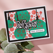 Spellbinders - Lots of Circles Stencils from the All About Christmas Collection by Lisa Horton